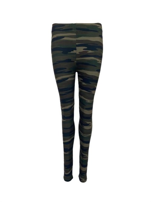 Black Colour Robyn Printed Legging Camouflage